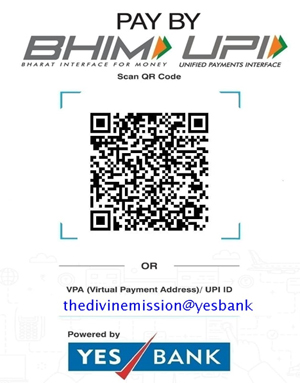 The Divine Mission QR Code Powerd by Yes Bank